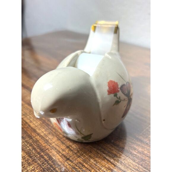 Takahashi San Francisco Bird Butterfly Design Tape Dispenser Japan Vintage Art - Picture 4 of 7